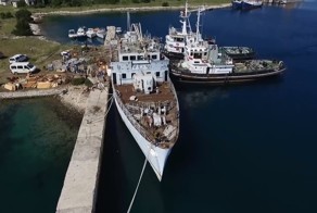 Затопление корабля в Хорватии