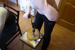 Красивое обустройство сверлильного станка в подвале