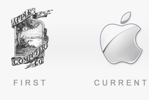 50 логотипов всемирно известных брендов тогда и сейчас