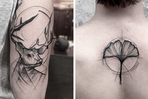 Тату-скетчи Фрэнка Каррильо демонстрируют красоту в неидеальном и незаконченном рисунке