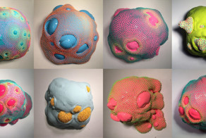 Разноцветные шипованные скульптуры Дэм Лэмы 