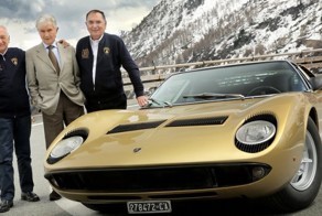 Lamborghini Miura в итальянских Альпах