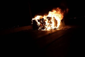 11 человек сгорели в маршрутке