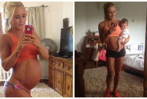 Девушка восстановила потрясную фигуру всего через 11 месяцев после рождения ребёнка