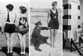Прикройтесь, бесстыдницы! Архивные фотографии купальников и пляжей