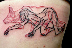 Татуировки, совмещающие женскую красоту с животной сущностью