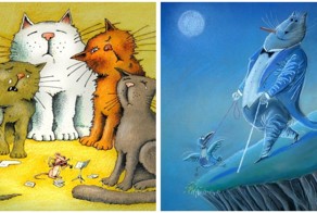 Весёлые карикатуры от «Бесэдера?» для тех, кто любит котиков