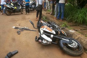 Серьезный перелом левой ноги