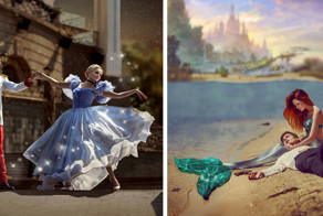 Ожившие сказочные персонажи в фотопроекте "Сказочный Киев" вышли на улицы украинской столицы