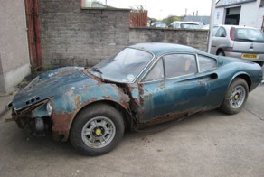 Ferrari 246GT Dino 1973 года и немного ржавчины