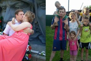 Свадьба года: 23-летний сибиряк без памяти влюбился в 38-летнюю маму 11 детей