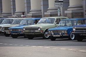 Ралли ретро-автомобилей в Москве