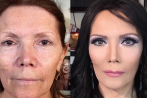 Азербайджанский стилист делает женщин моложе на десятки лет при помощи макияжа