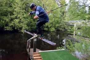 Покатушки на лыжах в летнее время