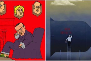 Весёлые карикатуры «Бесэдера?» про международные отношения
