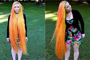 Радужная Рапунцель: девушка, растившая волосы 11 лет, стала звездой Instagram