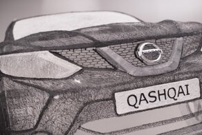 Nissan нарисовал 3D-ручкой полноразмерный Qashqai