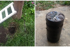 Мужчина случайно наткнулся на закопанную 15 лет назад ведьмину бутылку