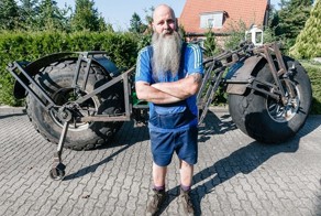 Немецкий умелец смастерил самый тяжелый в мире велосипед