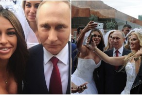 Реакция соцсетей на фото Владимира Путина с подставными невестами