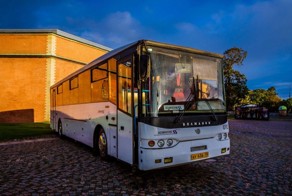 Выставка ретро-автобусов в Петропавловской крепости