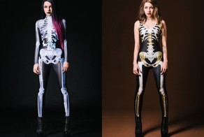 Костюм со светящимся в ультрафиолете скелетом, превращающий вас ходячий в рентгеновский снимок