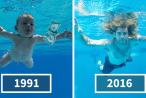 Спустя 25 лет "младенец" с обложки альбома Nirvana снова окунулся в бассейн