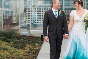 "Градиентные" свадебные платья: последний писк моды