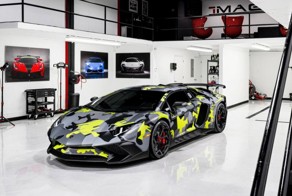 Сумасшедший камуфляж для суперкара Lamborghini Aventador
