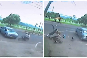 Страшное видео: призрак женщины отделился от ее тела после автокатастрофы