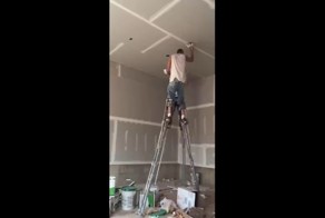 Мексиканские рабочие освоили ходули