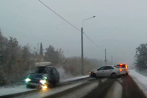 Первый снег в Магнитогорске
