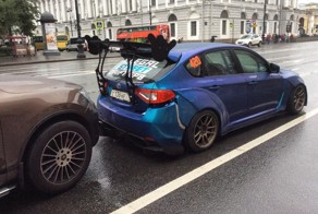 Дрифт по дорогам Санкт-Петербурга без последствий