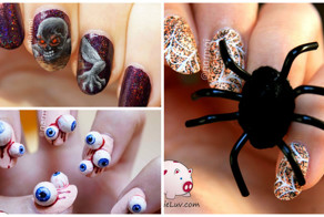 Маникюр на Хеллоуин — отличные идеи кошмарного нейл-арта