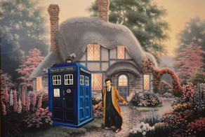 Популярные персонажи на старых картинах из комиссионки