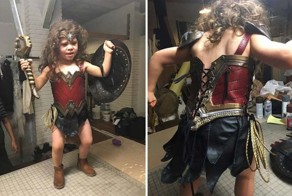 Папа-фотограф потратил $1500, чтобы превратить свою 3-летнюю дочь в Чудо-женщину