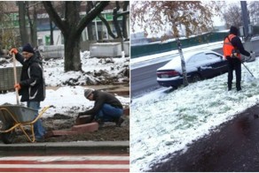 И снег нам - не помеха: эти люди выбрали самое подходящее время для реализации своих идей