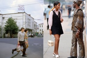 Восток и Запад: цветные фото Москвы и Нью-Йорка в 1969 году