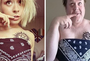 У отца вдвое больше подписчиков в Instagram, чем у дочери, снимки которой он пародирует