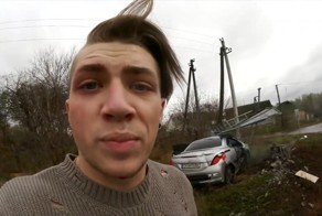 Видеоблогер попал в аварию
