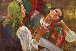 Женщины на старинных открытках