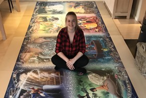 Датская студентка собрала «Самый большой в мире пазл» за 460 часов