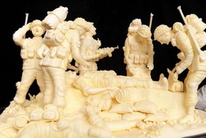 Поражающие воображение скульптуры из сливочного масла