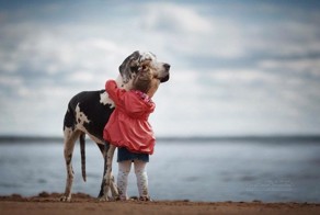 Дети и большие собаки в фотографиях Андрея Селиверстова