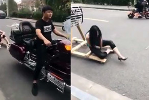 Порвавшийся трос ударил девушку между ног