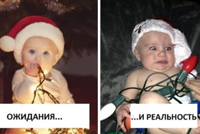 Как не надо фотографировать детишек в Новый год!