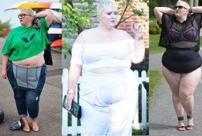 Стильная девушка с размером ''плюс" стала звездой сети