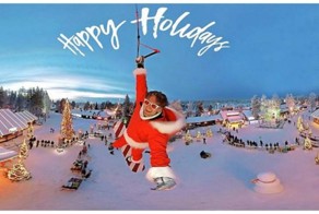 Видеоблогер построил гигантский дрон, способный поднять человека и прокатился с его помощью на сноуборде