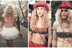 Парень переодевается в Кэрри Брэдшоу из сериала "Секс в большом городе"