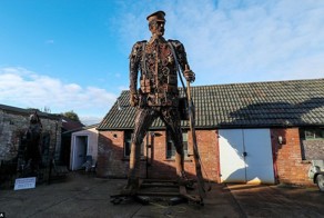 В Великобритании создали необычную скульптуру солдата Первой мировой